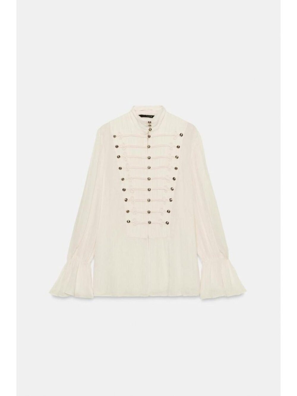 ZARA ROMANTIC FROG-FASTENING BLOUSE ZW COLLECTION 5107/246/712